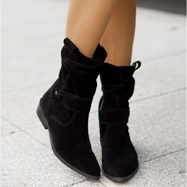 Kendra | Women's Ankle Boots Flat Low Heel