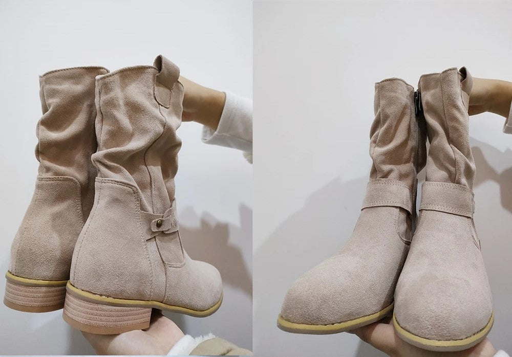 Kendra | Women's Ankle Boots Flat Low Heel