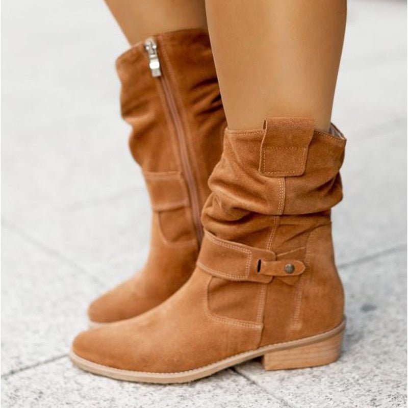 Kendra | Women's Ankle Boots Flat Low Heel