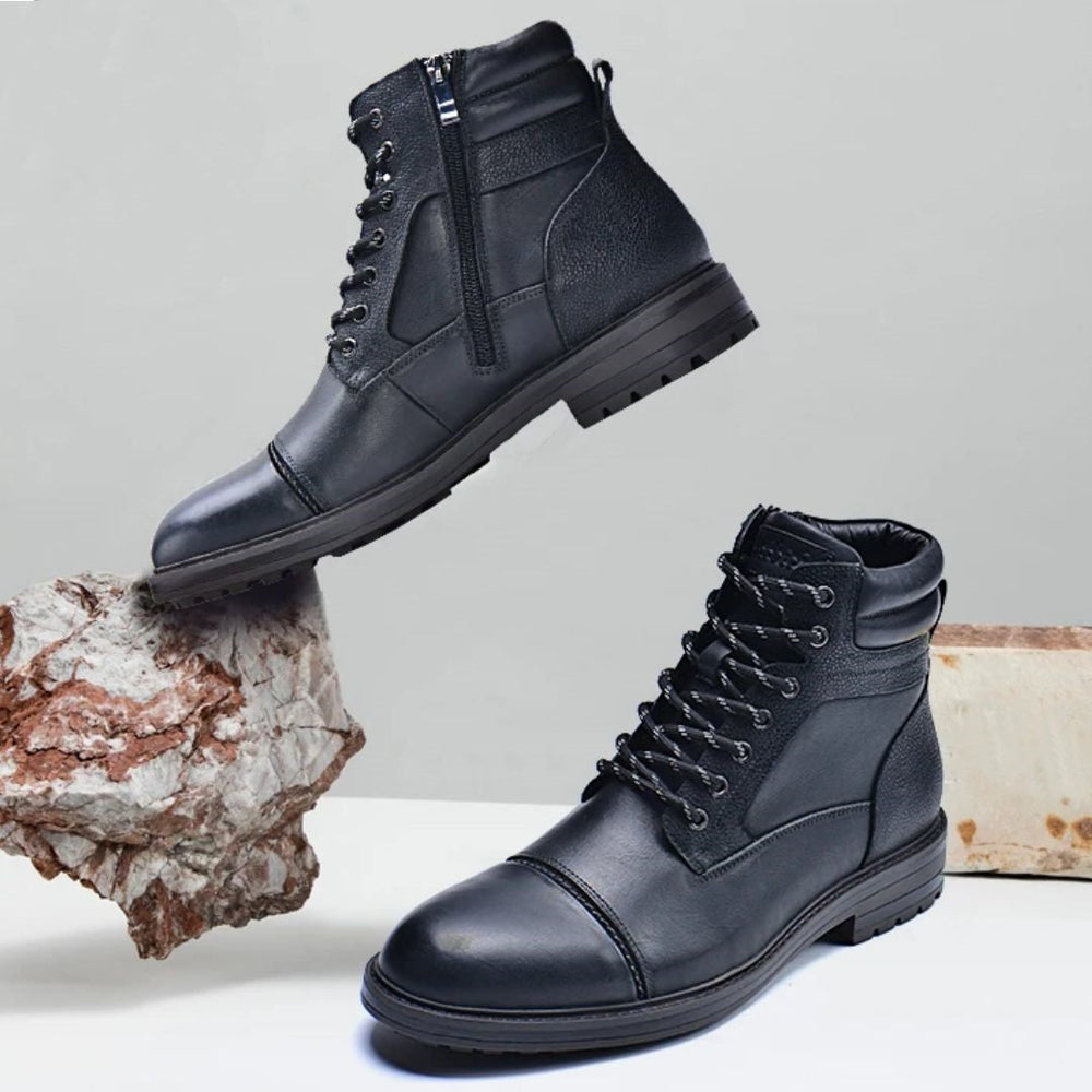 Kilian | Men's Leather Boots Lace up Dress