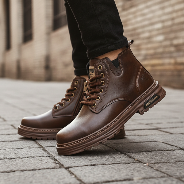 Lambert | Men's Leather Boots Desert Chukka Lace up