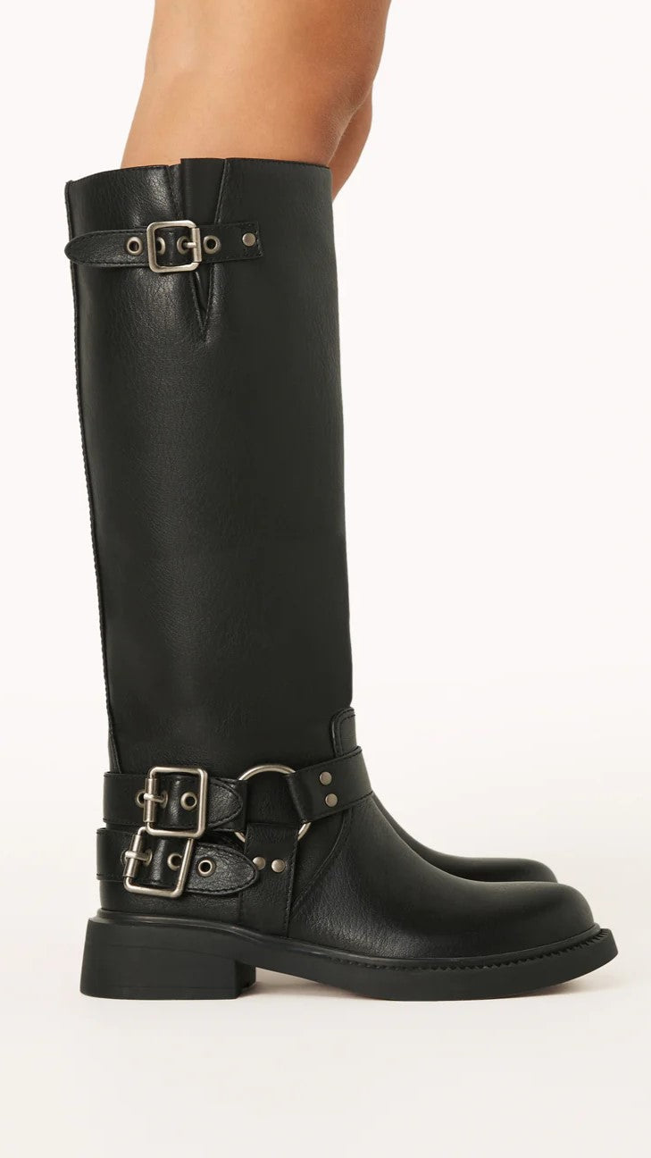 Lucia | Women's Buckle Ankle Boots Chunky Leather