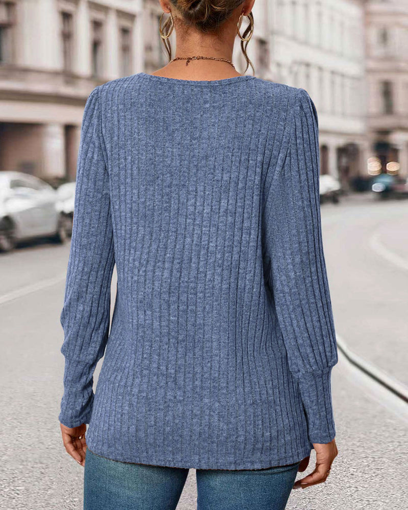 Marceline | Women's Ribbed Knitted Sweater Soft