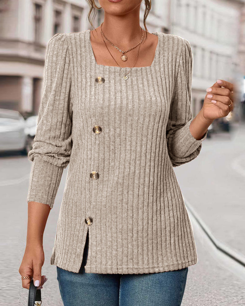 Marceline | Women's Ribbed Knitted Sweater Soft