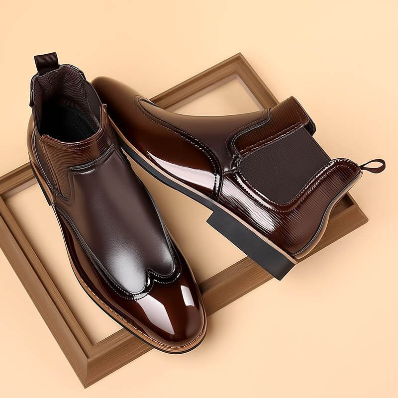 Mathias | Men's Leather Chelsea Boots Dress