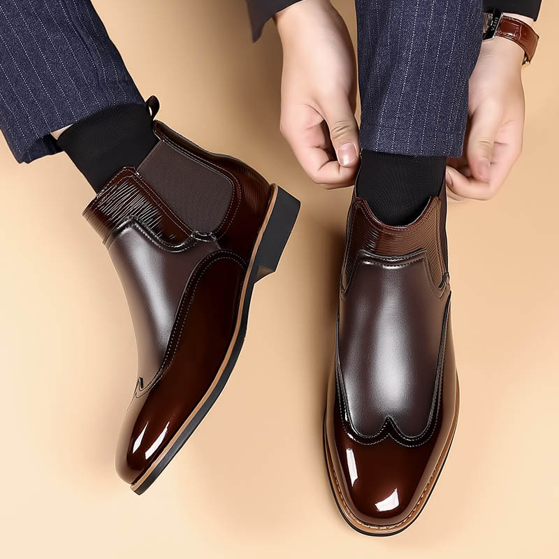 Mathias | Men's Leather Chelsea Boots Dress