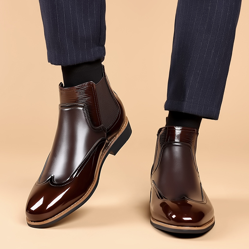 Mathias | Men's Leather Chelsea Boots Dress
