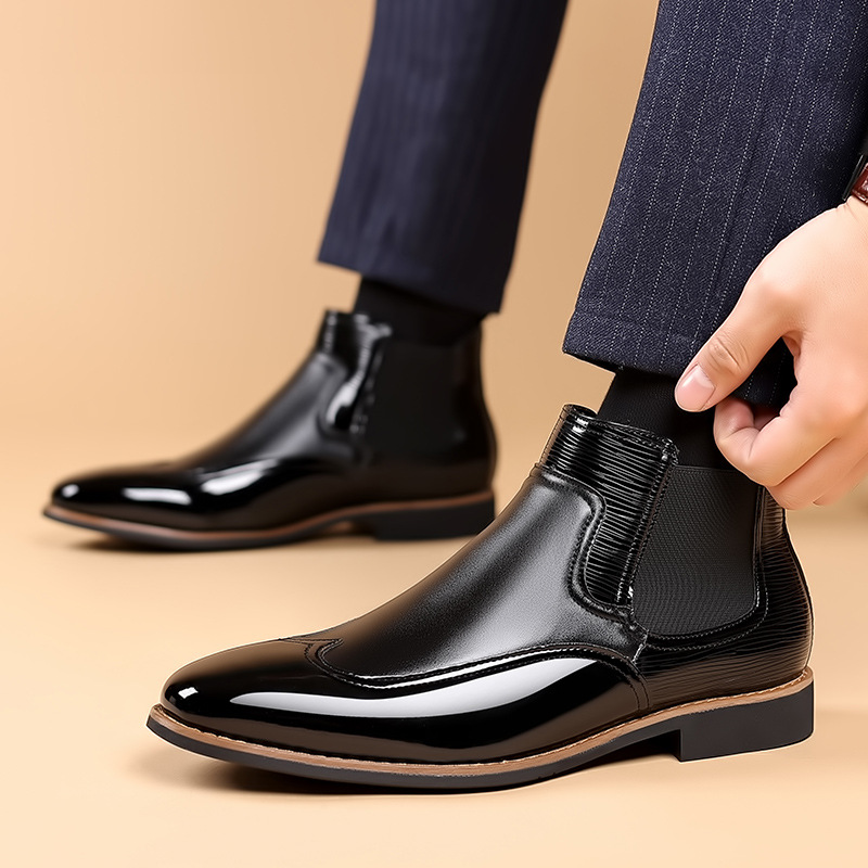 Mathias | Men's Leather Chelsea Boots Dress