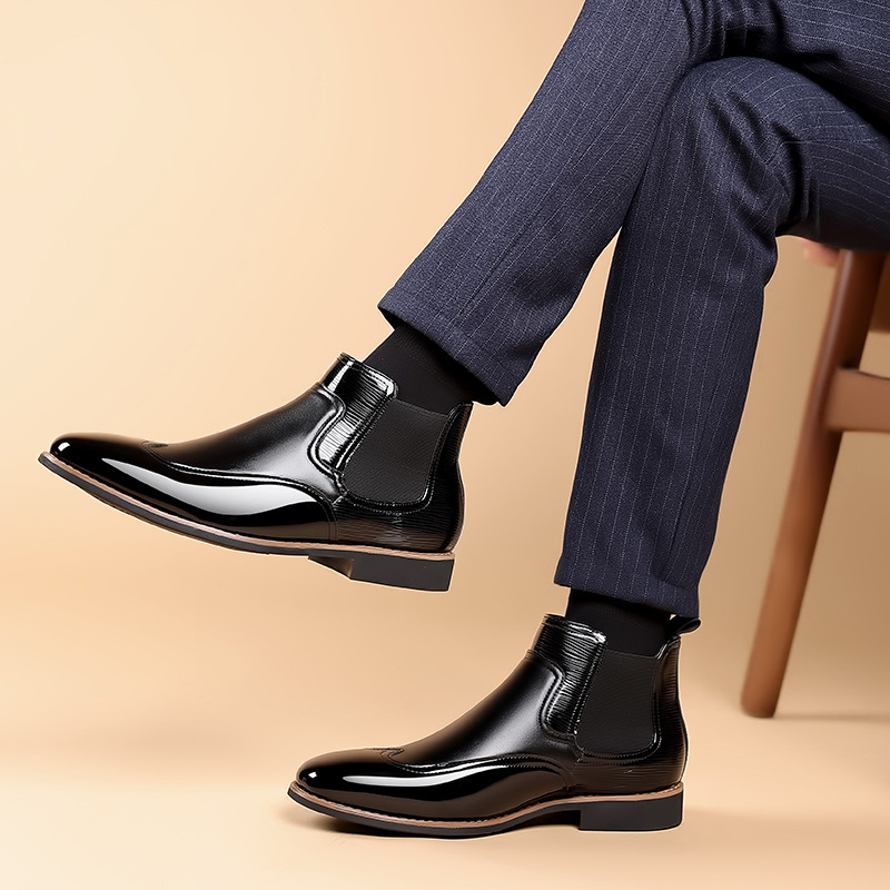 Mathias | Men's Leather Chelsea Boots Dress