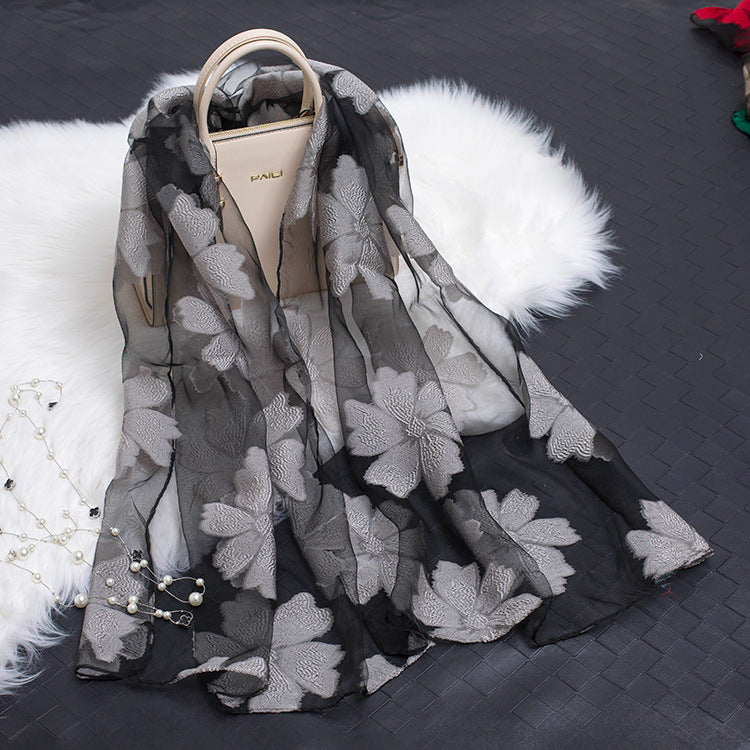 Nadia | Women's Silk Scarf Floral
