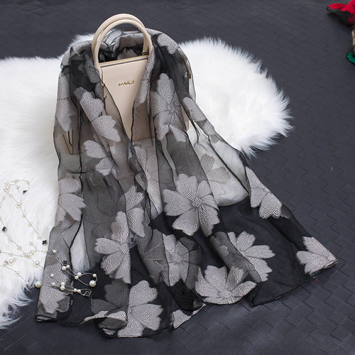 Nadia | Women's Silk Scarf Floral