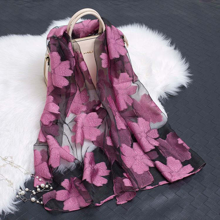 Nadia | Women's Silk Scarf Floral