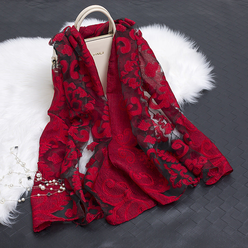 Nadia | Women's Silk Scarf Floral