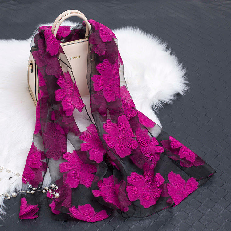 Nadia | Women's Silk Scarf Floral