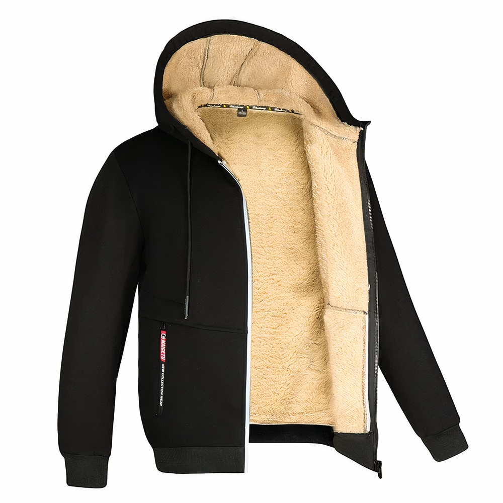 Nikolai | Men's Hooded Zip up Fleece Jacket