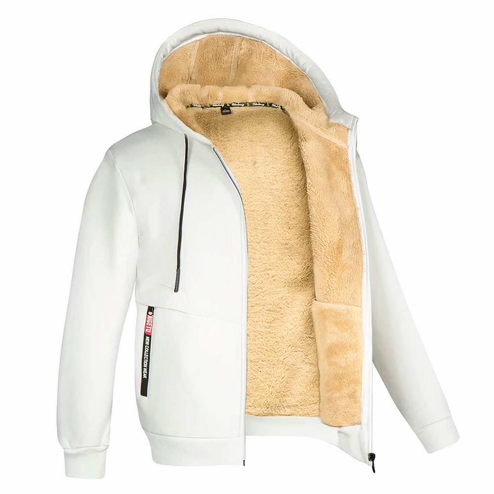 Nikolai | Men's Hooded Zip up Fleece Jacket