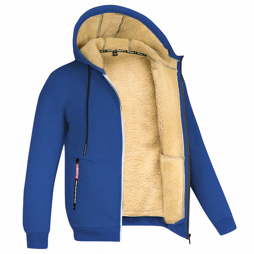 Nikolai | Men's Hooded Zip up Fleece Jacket