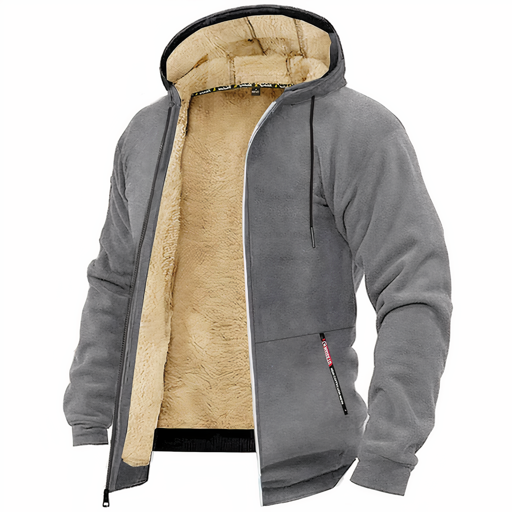 Nikolai | Men's Hooded Zip up Fleece Jacket