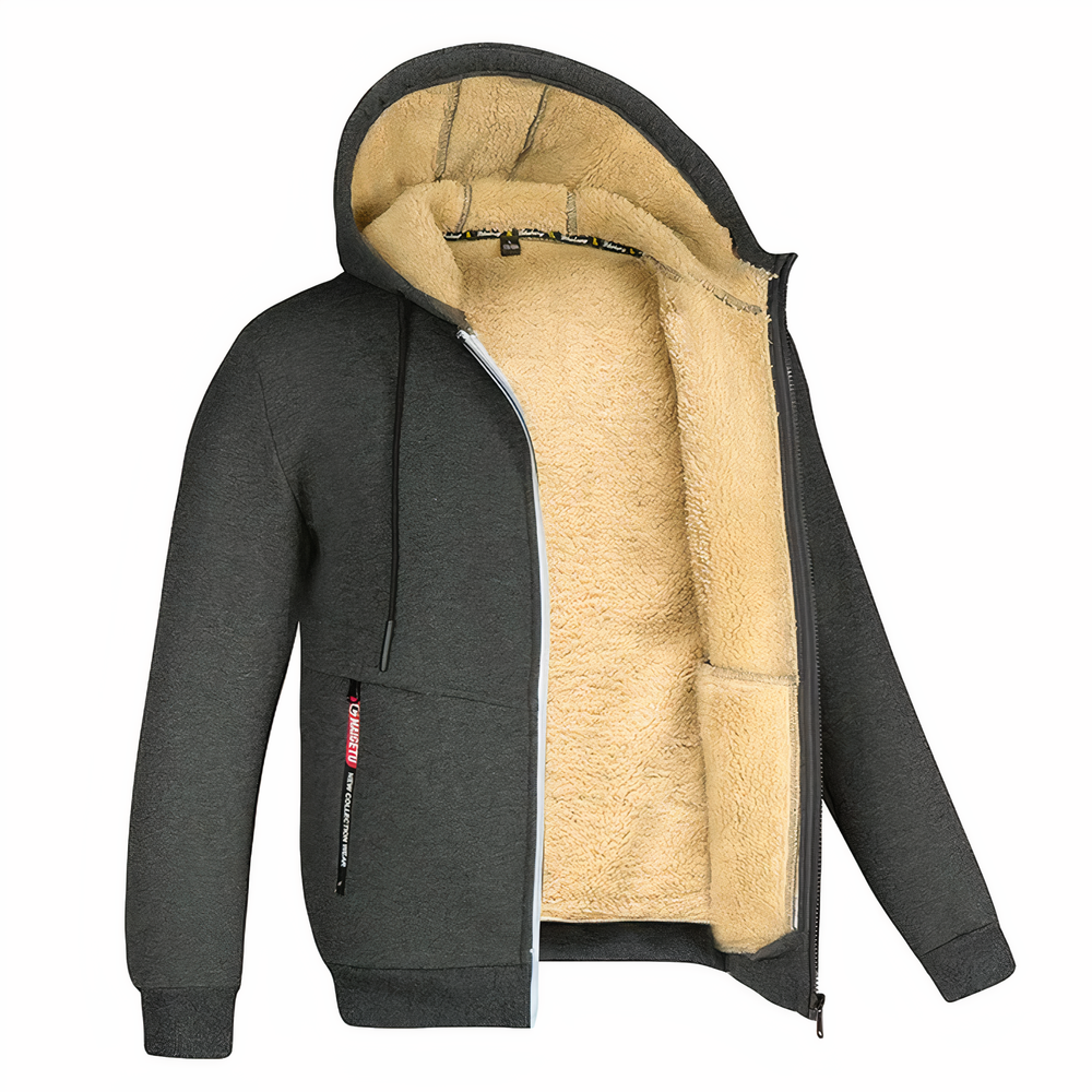 Nikolai | Men's Hooded Zip up Fleece Jacket