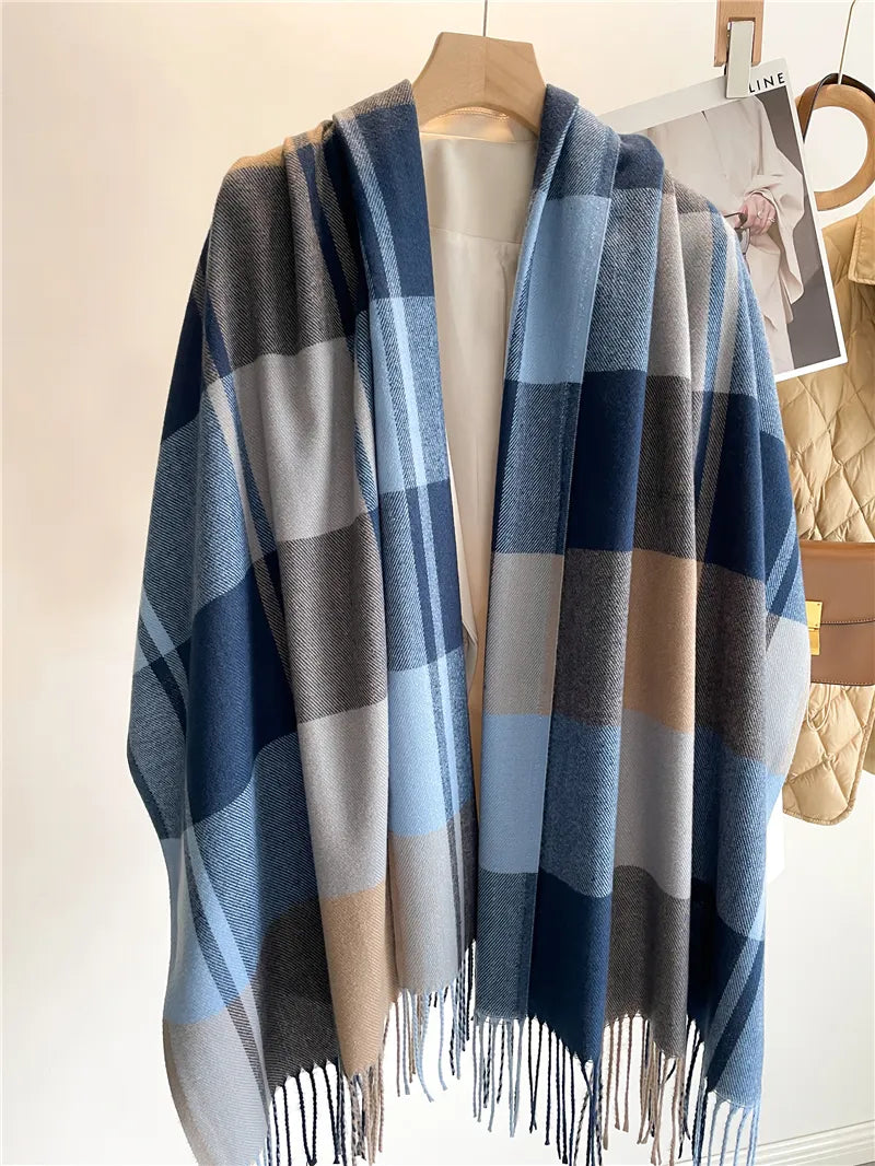 Noelle | Women's Blanket Scarf Tartan Winter
