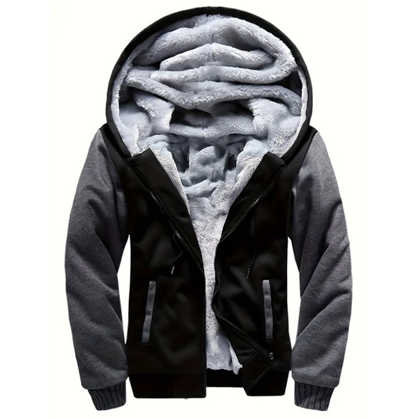 Octavian | Men's Hooded Fleece Jacket Winter Insulated