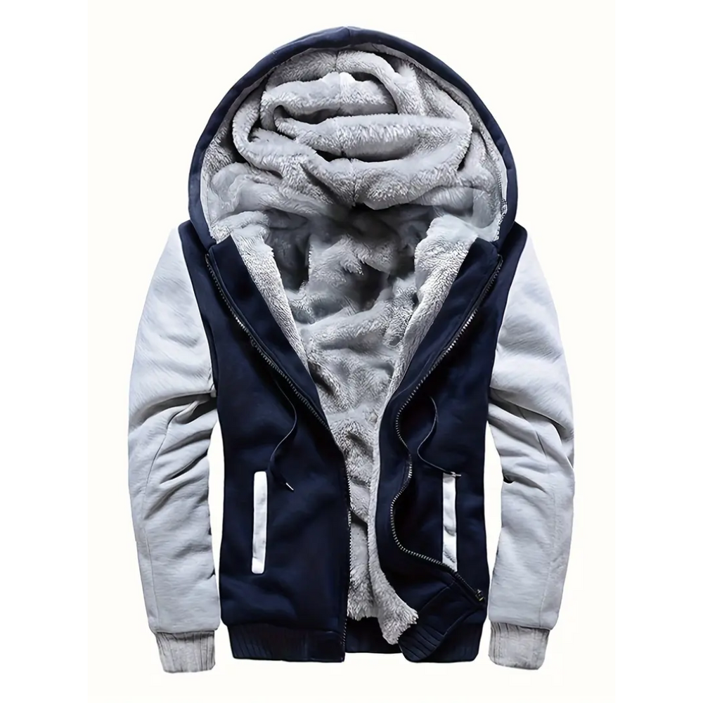 Octavian | Men's Hooded Fleece Jacket Winter Insulated