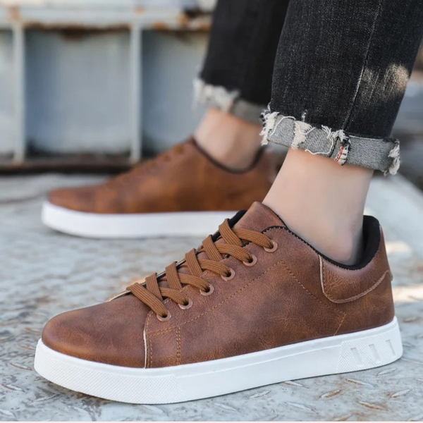 Osric | Men's Leather Sneakers White