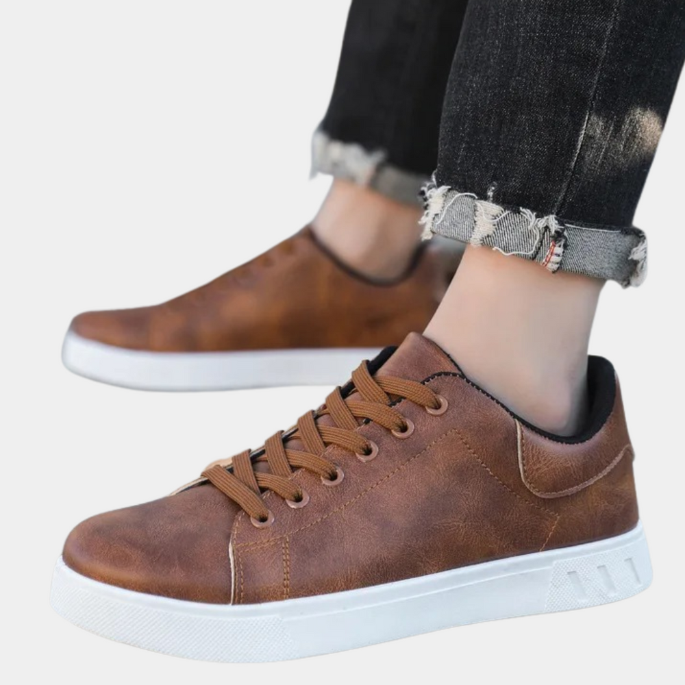 Osric | Men's Leather Sneakers White