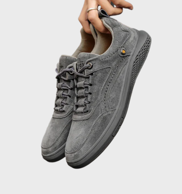 Pascal | Men's Leather Sneakers Lace up White