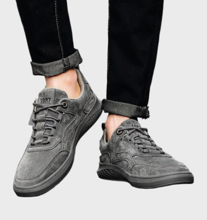 Pascal | Men's Leather Sneakers Lace up White