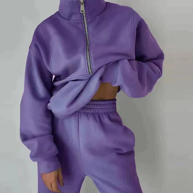Patrice | Women's Ribbed Tracksuit Lounge Set