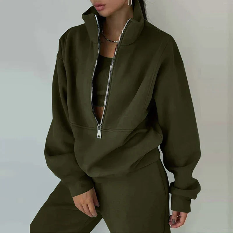 Patrice | Women's Ribbed Tracksuit Lounge Set