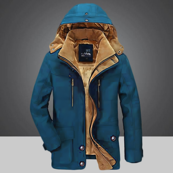 Silas | Men's Knit Winter Jacket Long Coat
