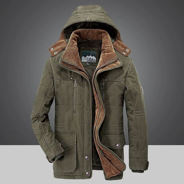 Silas | Men's Knit Winter Jacket Long Coat