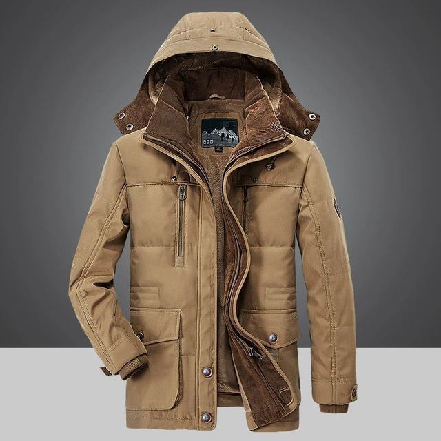 Silas | Men's Knit Winter Jacket Long Coat