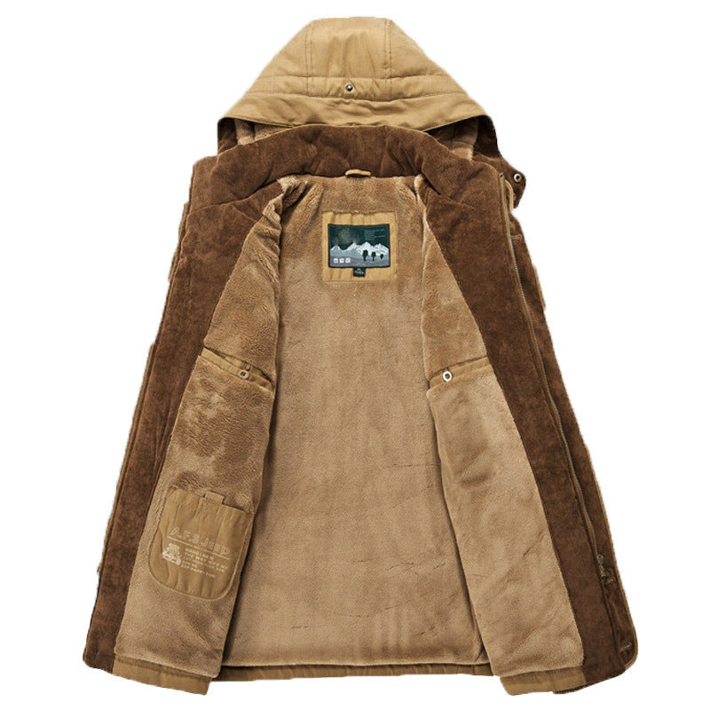 Silas | Men's Knit Winter Jacket Long Coat