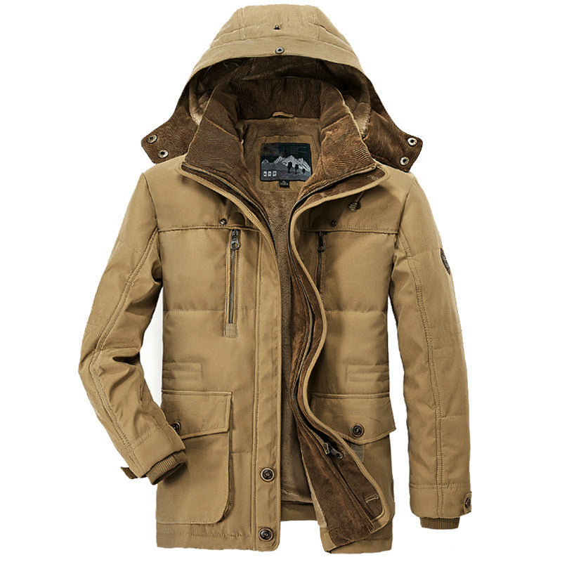 Silas | Men's Knit Winter Jacket Long Coat