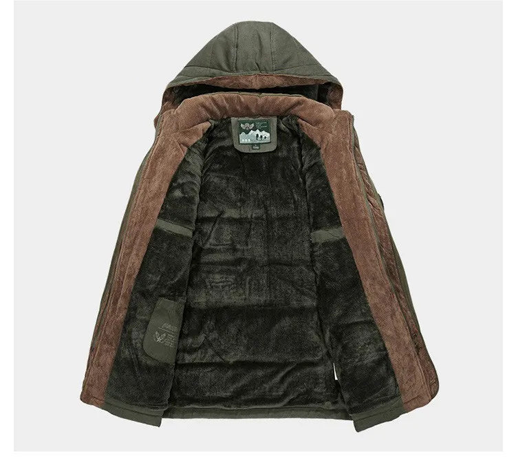 Silas | Men's Knit Winter Jacket Long Coat